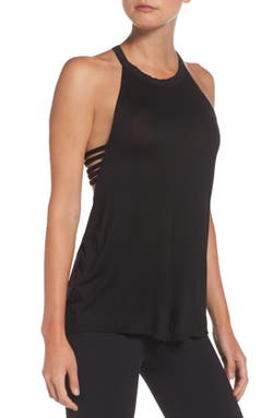 Womens Black Cage Strap Tank by ZELLA (via All Style Mall)