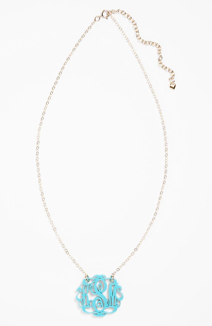 Moon and Lola Small Oval Personalized Monogram Pendant Necklace (Nordstrom Exclusive) | Nordstrom