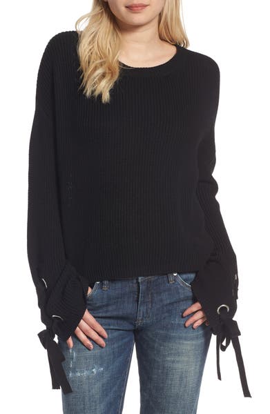 Main Image - Love By Design Grommet Sleeve Pullover