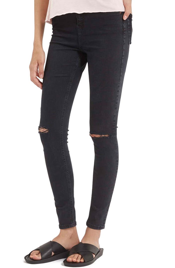 Moto 'Jamie' Ripped Ankle Jeans Nordstrom
