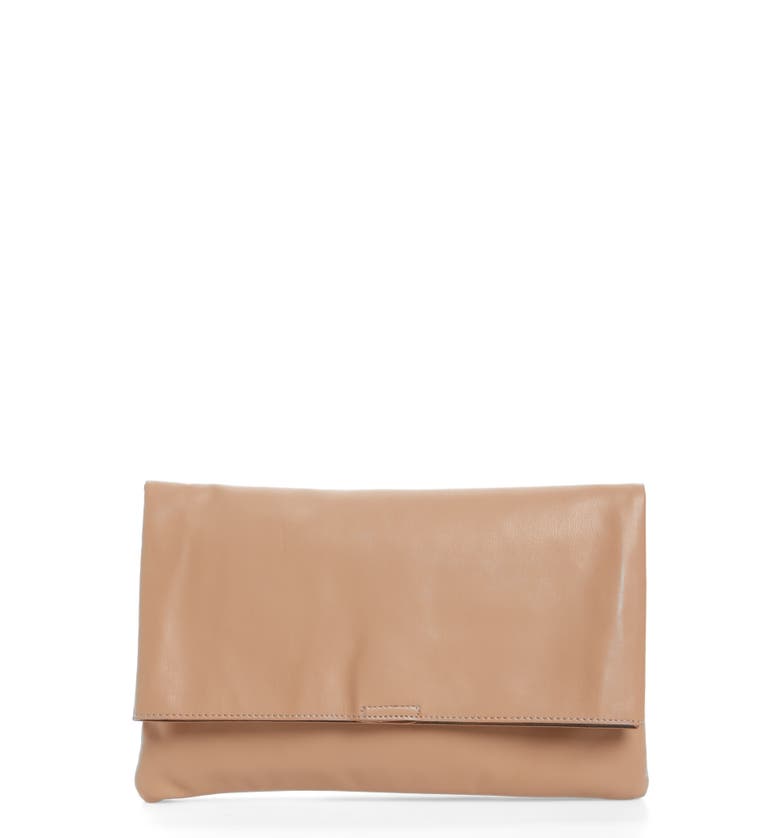 Main Image - Sole Society Melrose Faux Leather Clutch