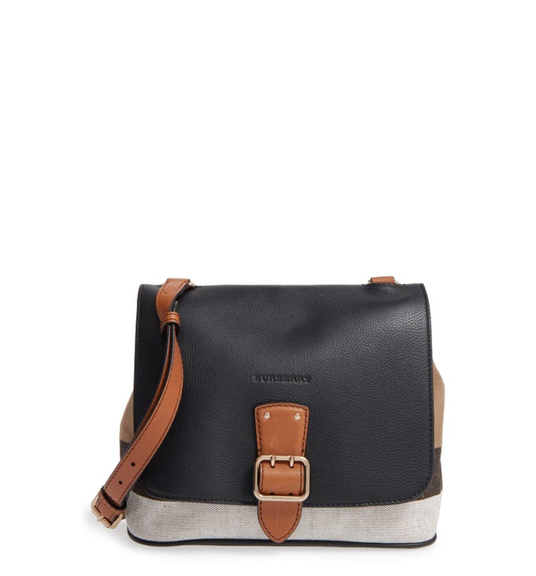Burberry &#39;Small Shellwood&#39; Canvas & Leather Crossbody Bag | Nordstrom