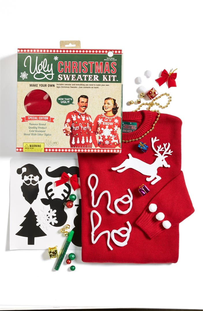 Ugly Christmas Sweater Solid Make-Your-Own Sweater Kit (Juniors