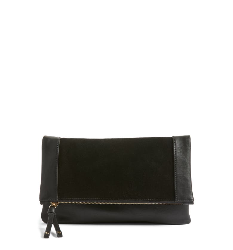 Main Image - Sole Society Jemma Suede Clutch