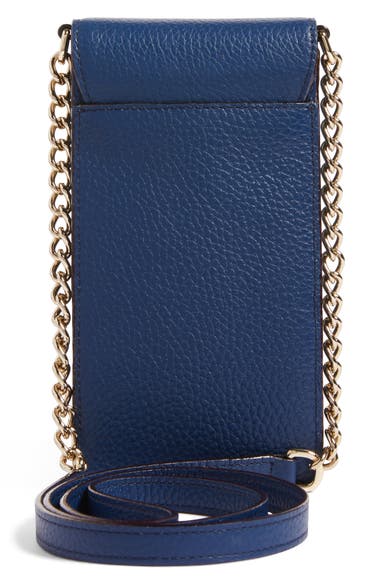 KATE SPADE Leather Smartphone Crossbody Bag in Atlantic Blue | ModeSens