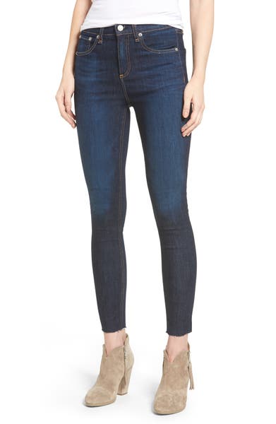 Main Image - rag & bone/JEAN High Waist Skinny Ankle Jeans (Mad River)