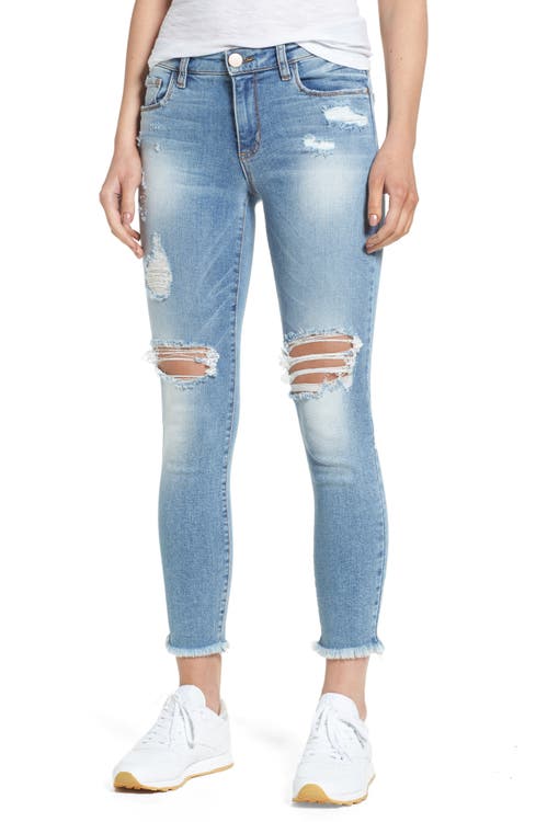 Main Image - BP. Ripped Ankle Skinny Jeans (Destroy Medium Worn Wash)