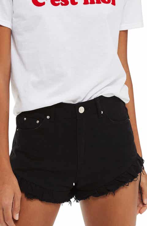 Black Denim Shorts for Women | Nordstrom