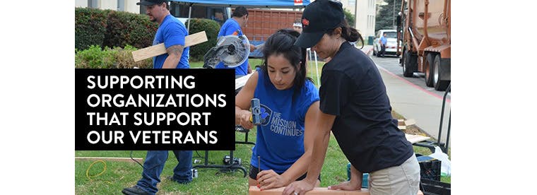 A look into our partnership with The Mission Continues and Wounded Warrior Project.