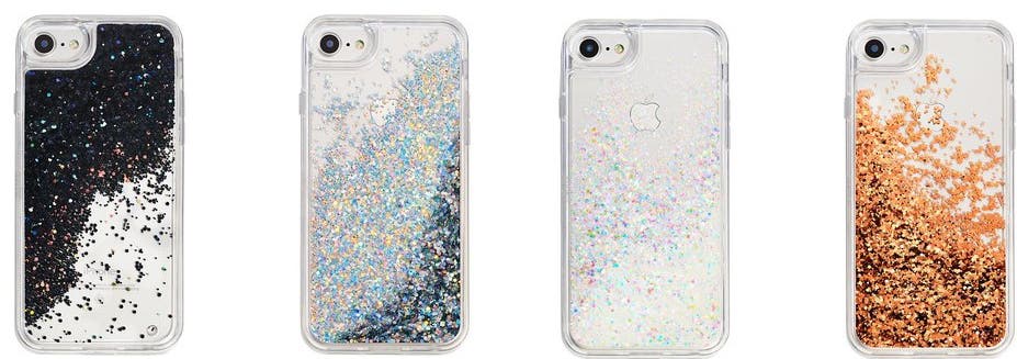 MixBin SnowGlobe Glitter iPhone Cases.