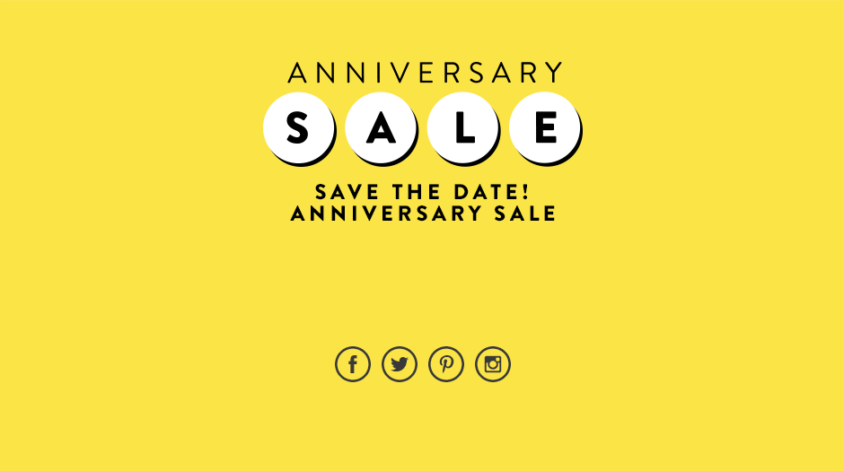 Anniversary Sale.