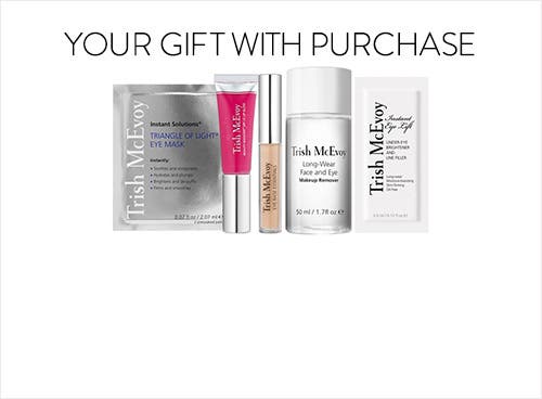 Receive a free 5piece bonus gift with your $100 Trish McEvoy purchase