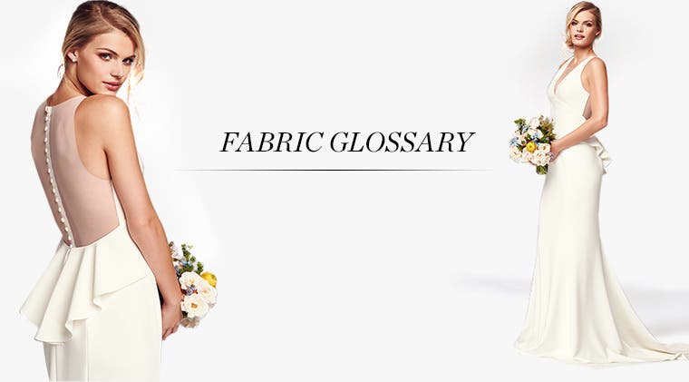 Wedding fabric glossary.