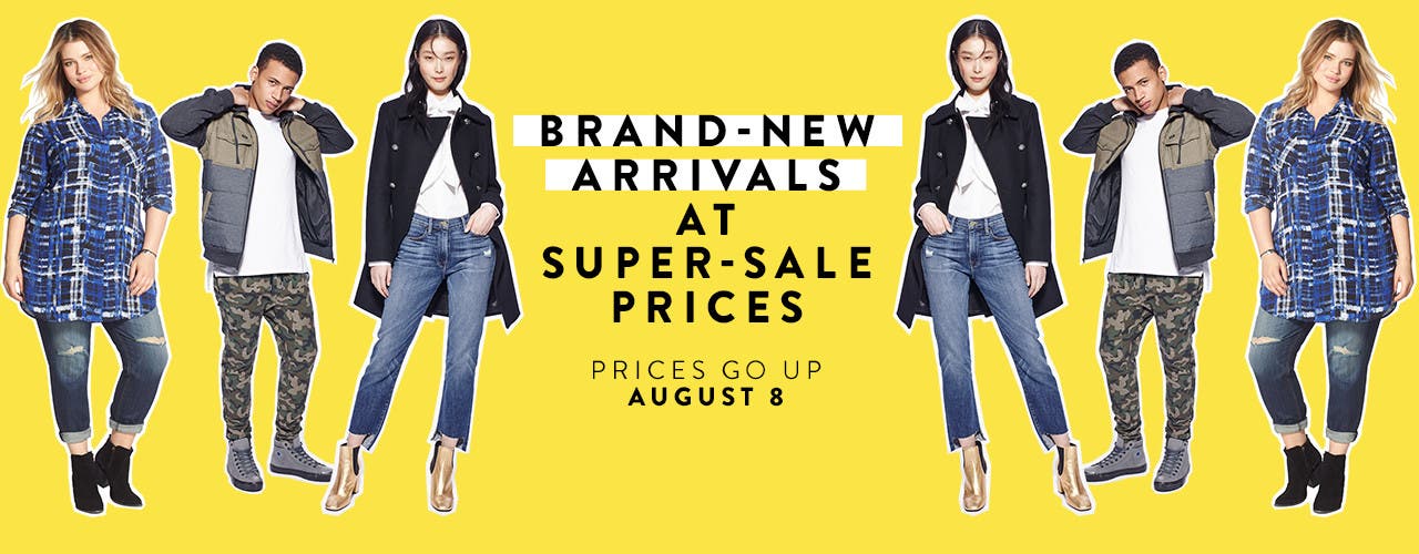 Get brand-new arrivals at super-sale prices during Anniversary Sale.