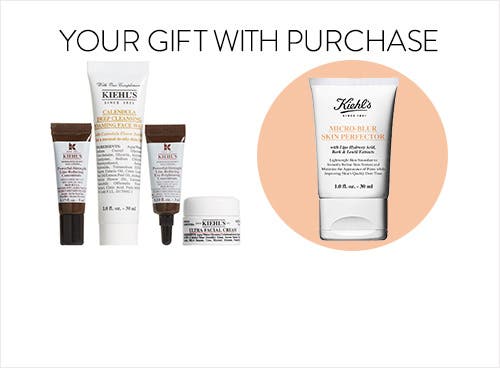 Receive a free 4piece bonus gift with your $85 Kiehl's purchase