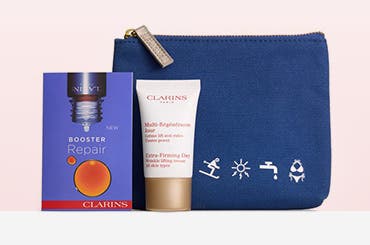 Receive a free 3-piece bonus gift with your $50 Clarins purchase & code