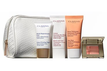 CLARINS free 5-piece gift with your $75 Clarins purchase