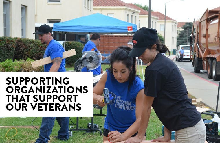 A look into our partnership with The Mission Continues and the Wounded Warrior Project.