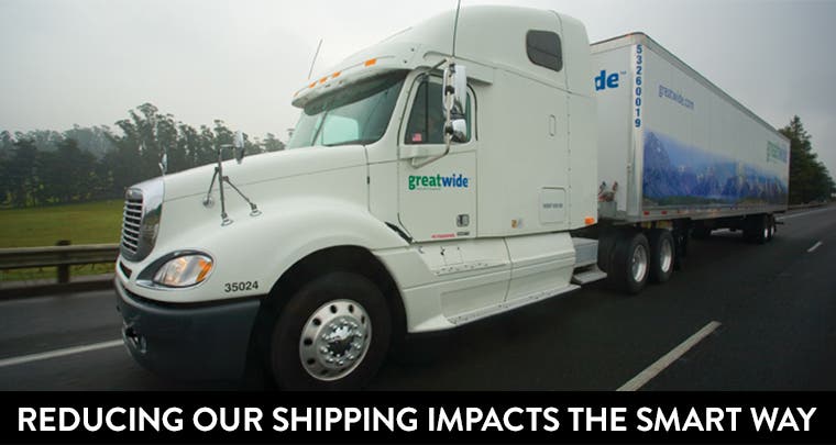 Reducing our shipping impacts the smart way.