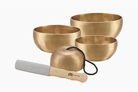 Meinl Universal Set of 4 Singing Bowls & Mallet