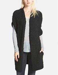 LEITH TEXTURED OPEN TUNIC VEST