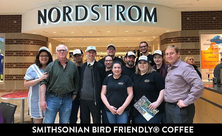 Smithsonian Bird Friendly Coffee at Nordstrom.