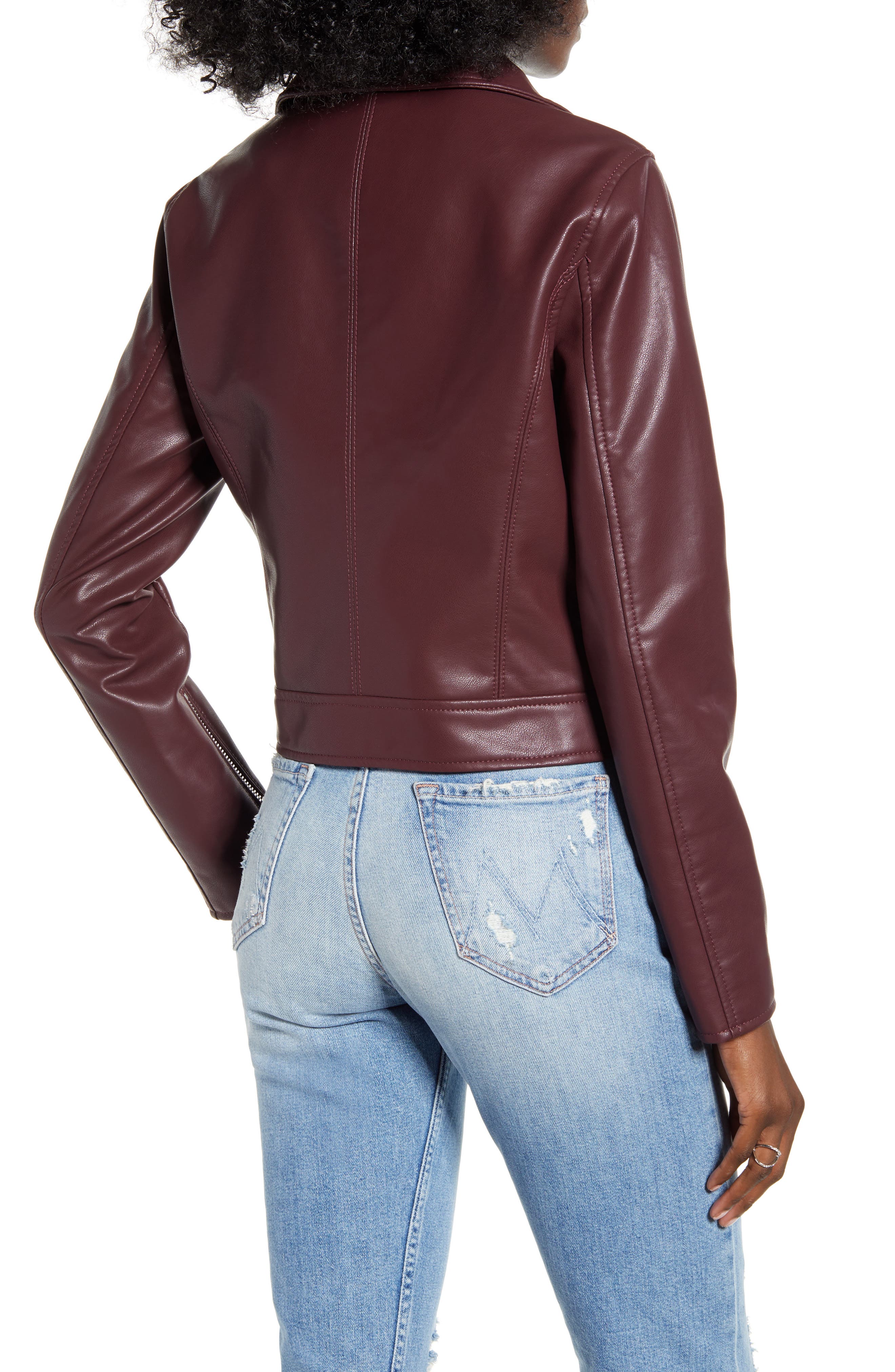 BLANKNYC Denim The Essentials Faux Leather Moto Jacket Nordstrom Rack