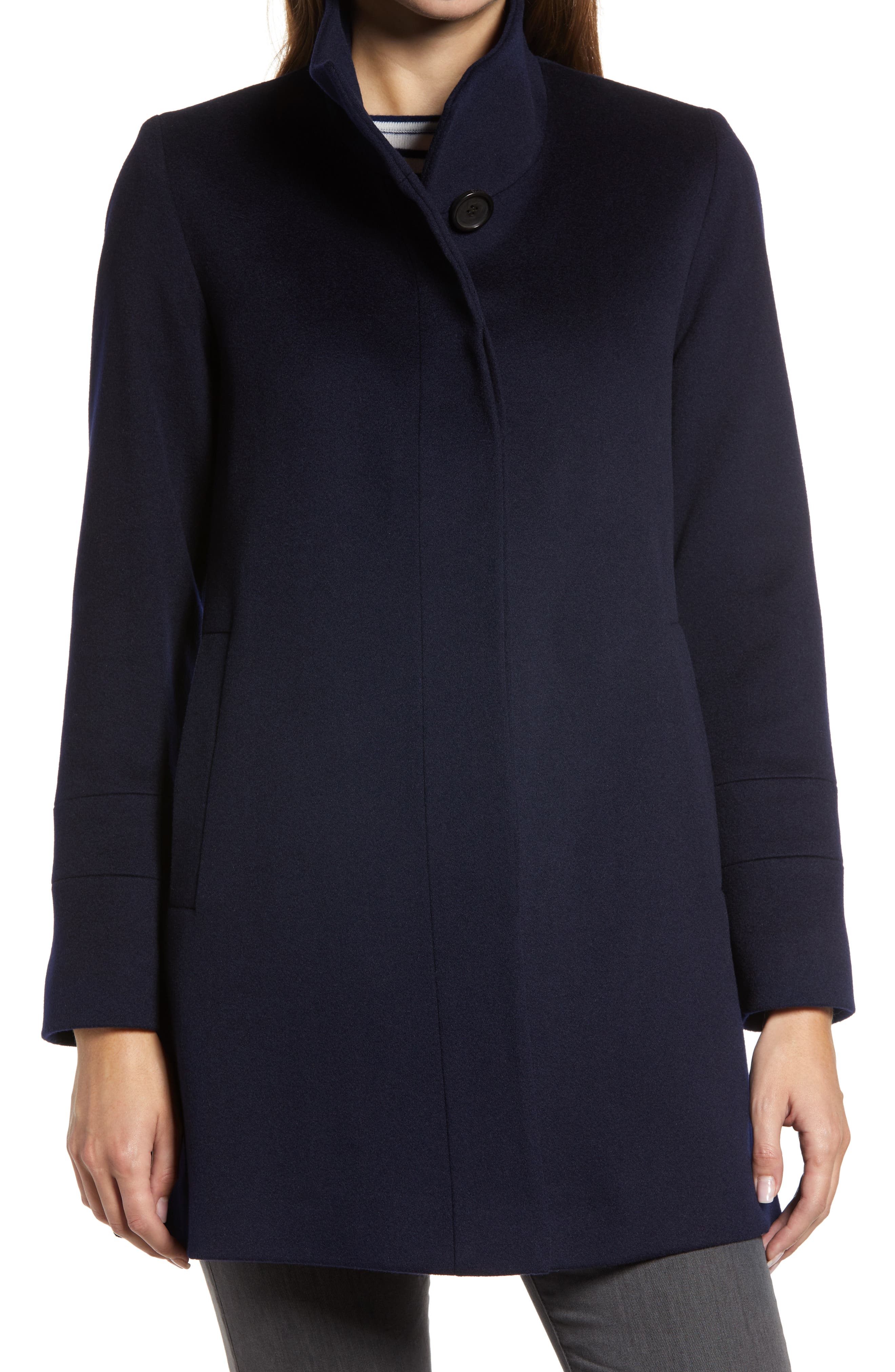 Fleurette Stand Collar Wool Car Coat Nordstrom Rack