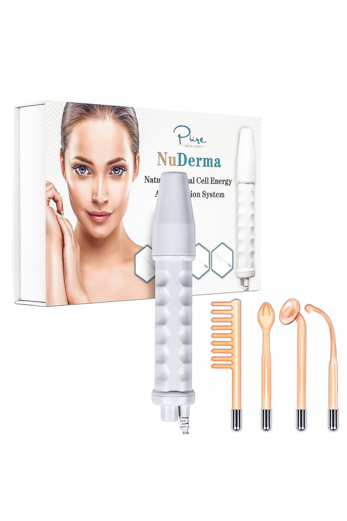 Pure Daily Care Nuderma Portable Handheld High Frequency Skin Therapy