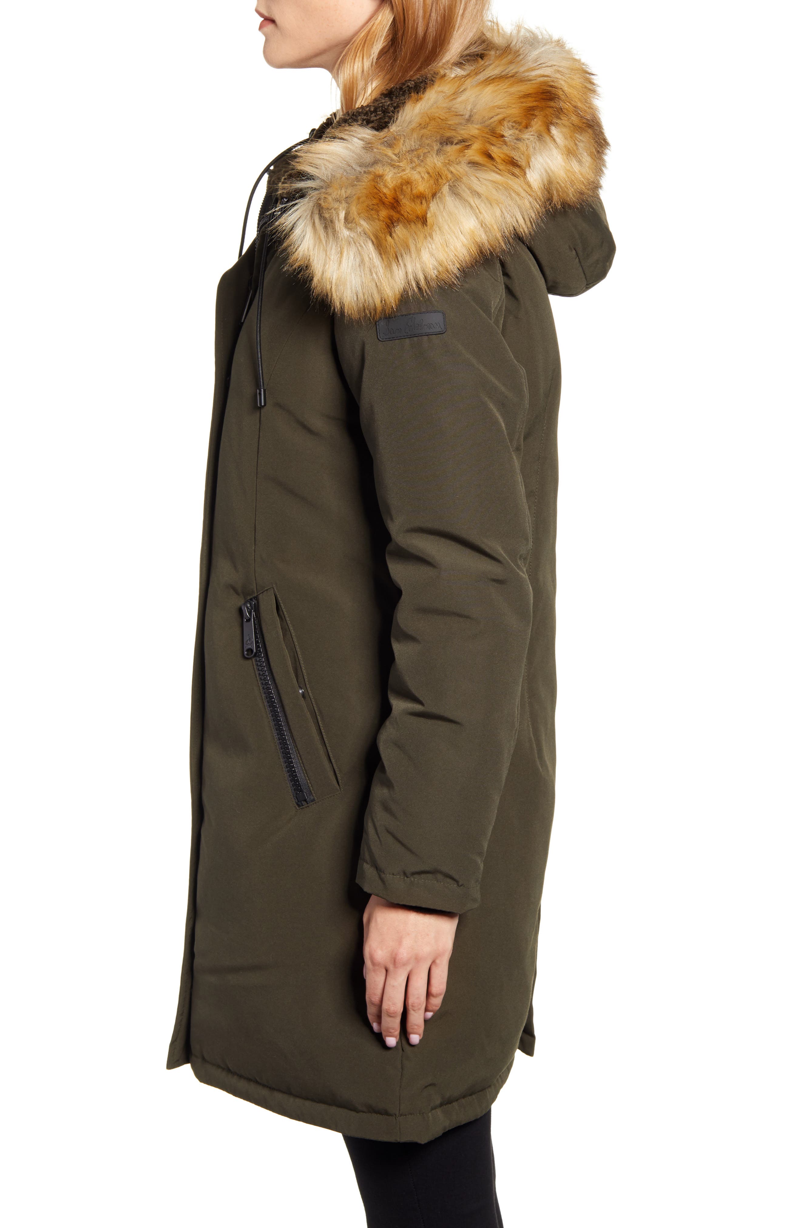 Sam Edelman Faux Fur Trim Down Parka Nordstrom Rack