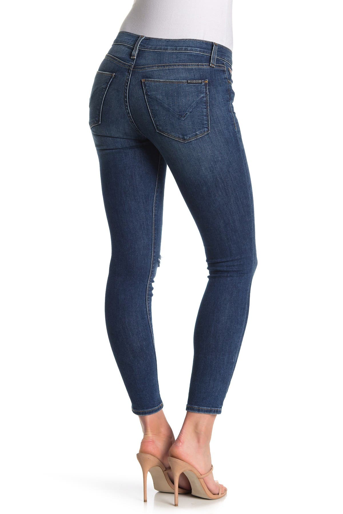 HUDSON Jeans Natalie Mid Rise Ankle Super Skinny Jeans Nordstrom Rack