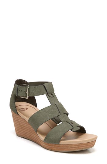UPC 727693967099 product image for Women's Dr. Scholl's Barton Wedge Sandal, Size 7 M - Green | upcitemdb.com