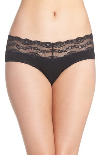 UPC 719544568166 product image for Women's B.tempt'D By Wacoal 'B. Adorable' Hipster Briefs, Size Medium - Black | upcitemdb.com