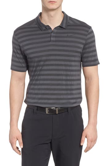 UPC 888408812872 product image for Men's Nike Dry Stripe Polo, Size Small - Grey | upcitemdb.com