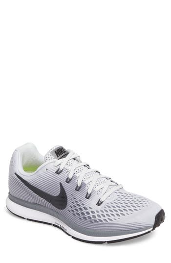 UPC 885176197415 product image for Men's Nike Air Zoom Pegasus 34 Sneaker, Size 8 M - Grey | upcitemdb.com