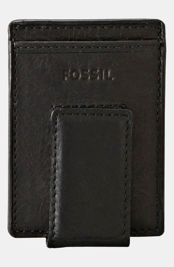 UPC 762346266020 product image for Fossil Money Clip Wallet Black One Size | upcitemdb.com