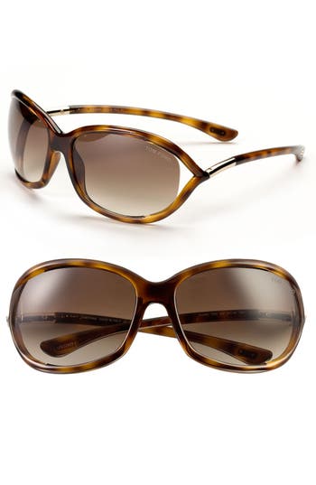 UPC 664689551255 product image for Tom Ford 'Jennifer' 61mm Oval Frame Sunglasses Shiny Dark Havana One Size | upcitemdb.com