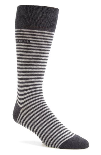 UPC 742228461583 product image for Men's BOSS 'Brian' Stripe Socks - Grey | upcitemdb.com