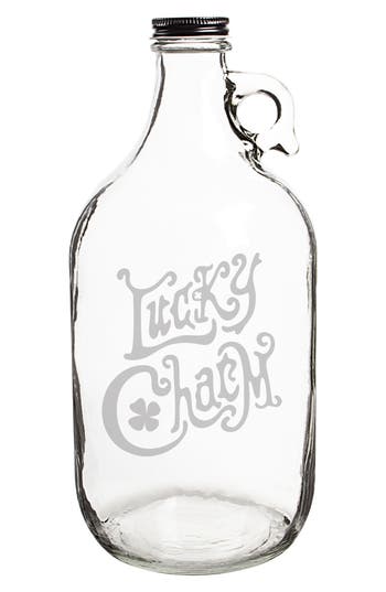 UPC 694546575643 product image for Cathy's Concepts Lucky Charm Growler, Size One Size - White | upcitemdb.com