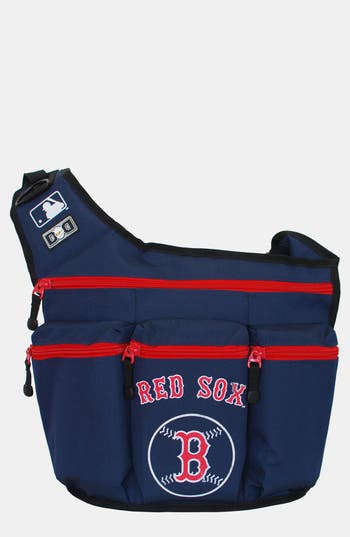 UPC 812959011323 product image for Diaper Dude 'Boston Red Sox' Messenger Diaper Bag Navy One Size | upcitemdb.com