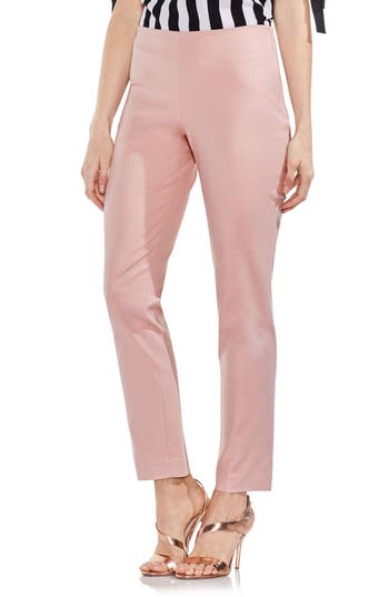 UPC 039377727470 product image for Women's Vince Camuto Doubleweave Side Zip Skinny Pants, Size 6 - Pink | upcitemdb.com
