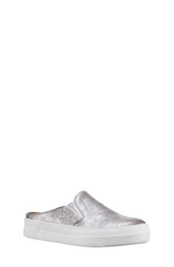 UPC 794378343257 product image for Girl's Nina Gail Metallic Slip-On Sneaker Mule, Size 2 M - Metallic | upcitemdb.com