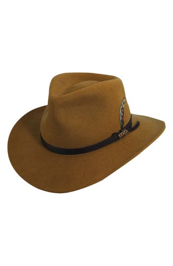 UPC 016698130097 product image for Scala 'Classico' Crushable Felt Outback Hat Pecan Medium | upcitemdb.com