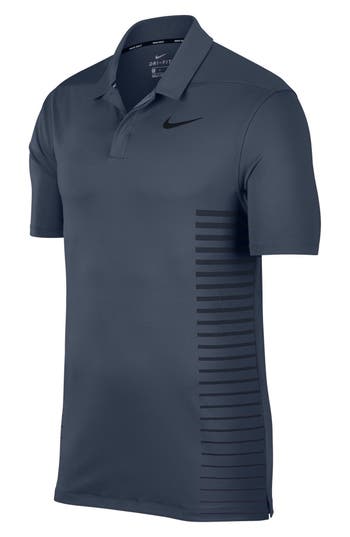 UPC 887229550024 product image for Men's Nike Dry Polo Shirt, Size Large - Blue | upcitemdb.com