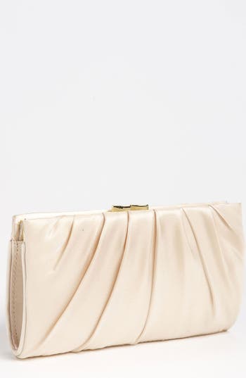 UPC 639268012465 product image for Nina 'Larry' Satin Clutch Champagne One Size | upcitemdb.com