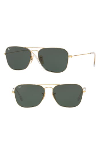 Ray-Ban RB3648 THE MARSHAL 003/I2 54M Silver/Green Blue Mirror Sunglasses  For Men For Women
