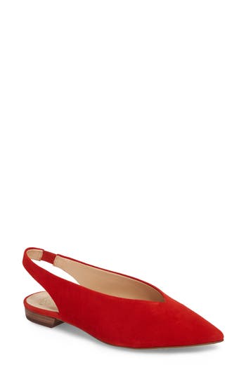 UPC 190955971125 product image for Women's Vince Camuto Matilda Slingback Flat, Size 9 M - Red | upcitemdb.com