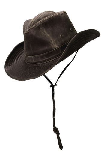 UPC 016698203104 product image for Men's Scala Cotton Blend Outback Hat - Brown | upcitemdb.com