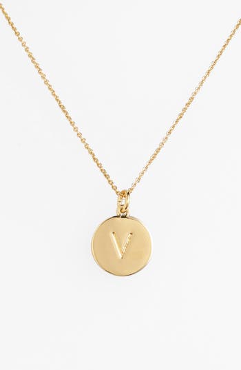 UPC 098686491366 product image for kate spade new york 'one in a million' initial pendant necklace V- Gold One Size | upcitemdb.com