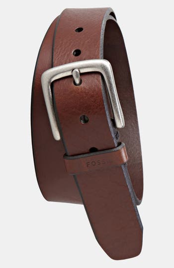 UPC 762346242024 product image for Men's Fossil 'Joe' Belt, Size 32 - Brown | upcitemdb.com